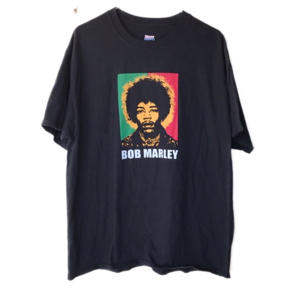 bob marley jimi hendrix shirt